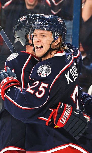 Karlsson's first two goals help Blue Jackets finally get home win